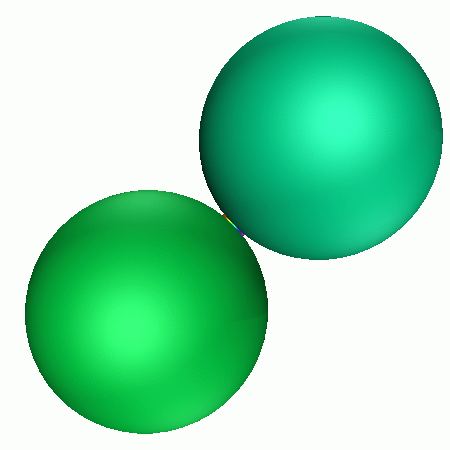 fundamental domain from inside hyperbolic space of group generated by element with trace .05+.05i