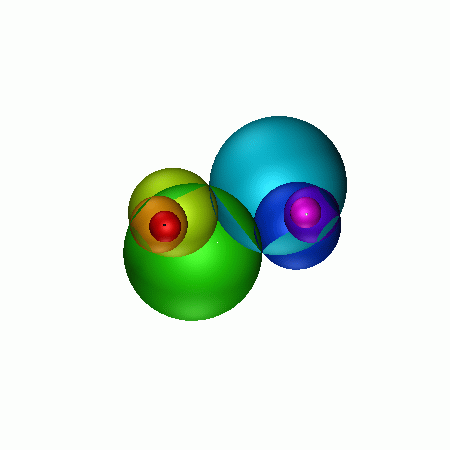 fundamental domain from outside hyperbolic space of group generated by element with trace 1+i