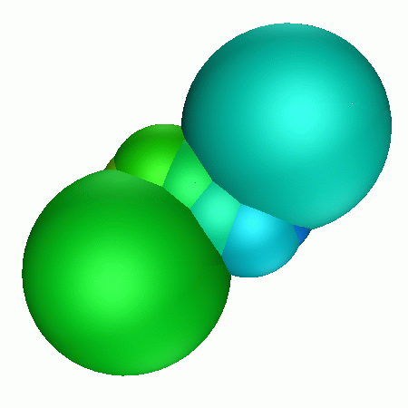 fundamental domain from inside hyperbolic space of group generated by element with trace .4+.4i